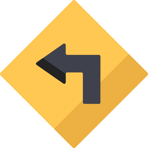 Turn left signs traffic sign traffic icon