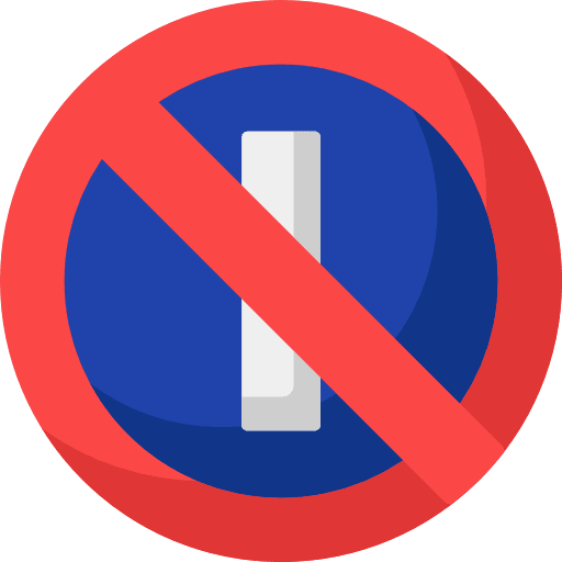 No parking signaling circulation traffic icon