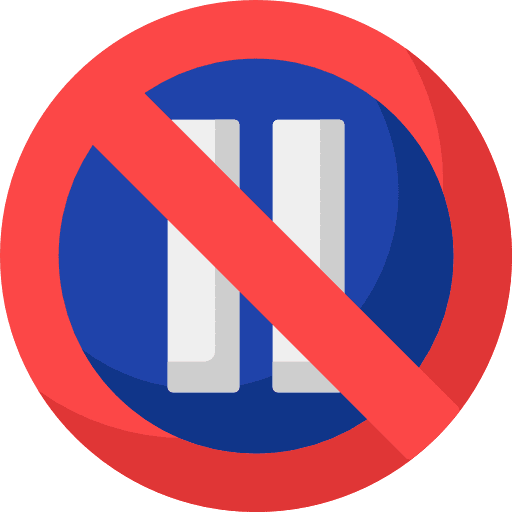 No parking signs no parking signaling icon