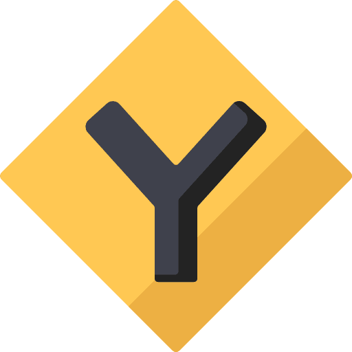 Intersection signaling traffic intersection icon