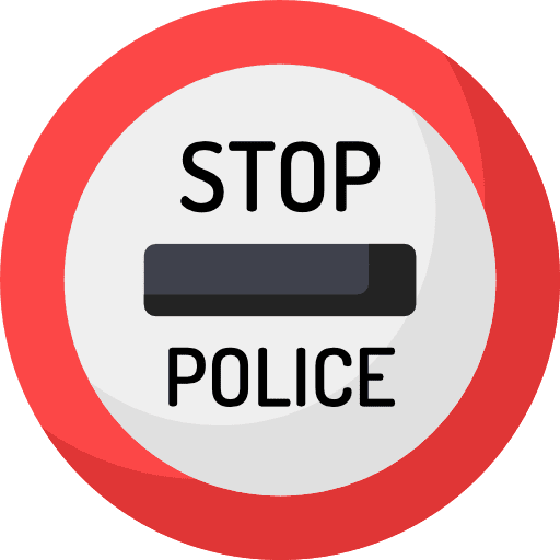 Stop signaling signs traffic sign icon