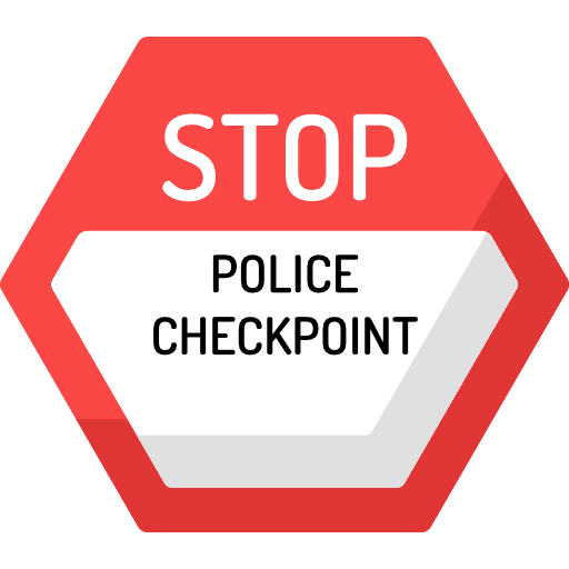 Stop signaling stop signs icon