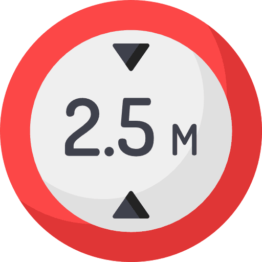 Tall tall signs circulation icon