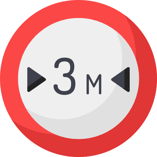 Wide signaling traffic traffic sign icon
