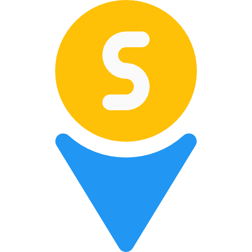 Direction maps and location location compass icon