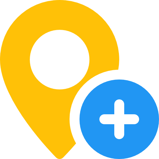 Location maps and location interface location icon
