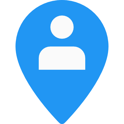 User my location visit person placeholder icon