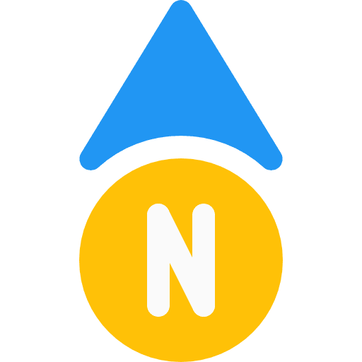 Direction cardinal points compass tools and utensils icon