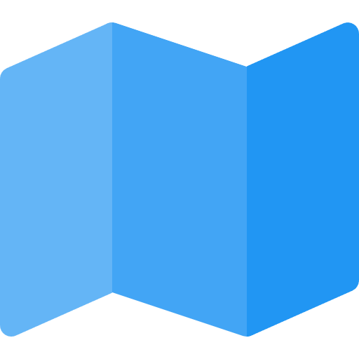 Map location interface geography icon