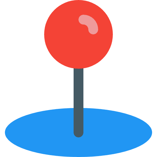 Pinned map pointer maps and location placeholder icon