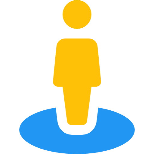 User maps and location placeholder map locator icon