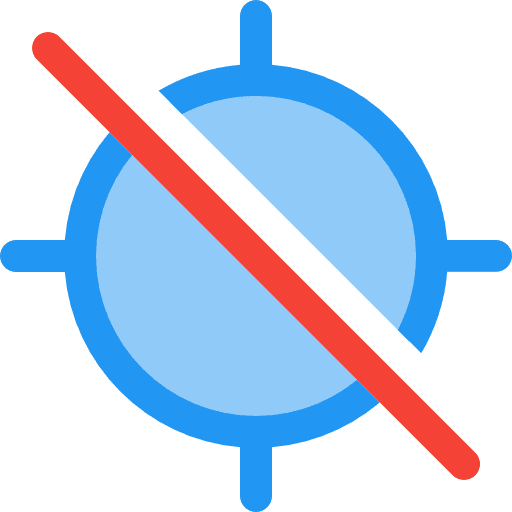 Location off location off interface disconnected icon