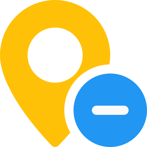 Location map pointer map point location icon