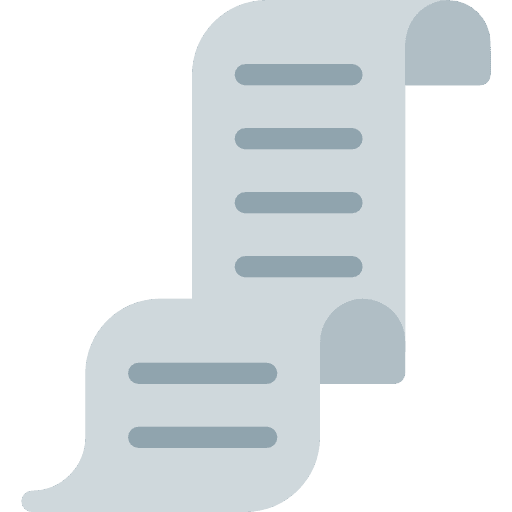 Shopping list interface paper checking icon