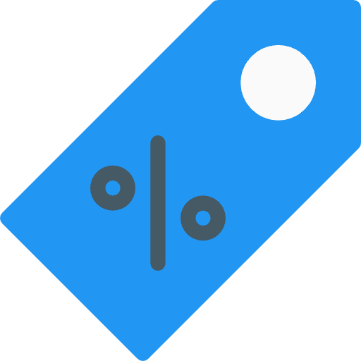 Tag ticket shopping store label icon