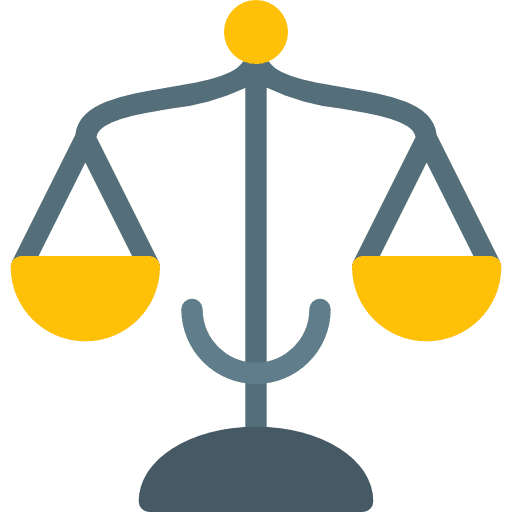 Balance commerce and shopping equality scale icon