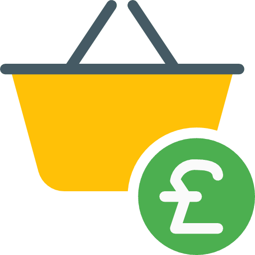 Basket purchase store commerce and shopping icon