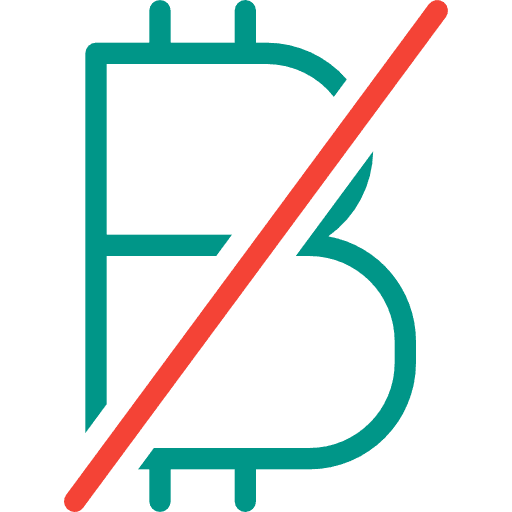 Bitcoin money cash no icon