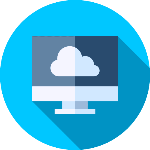 Cloud connectivity cloud television icon