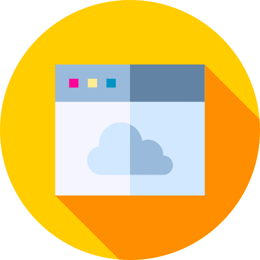 Cloud website web page cloud icon