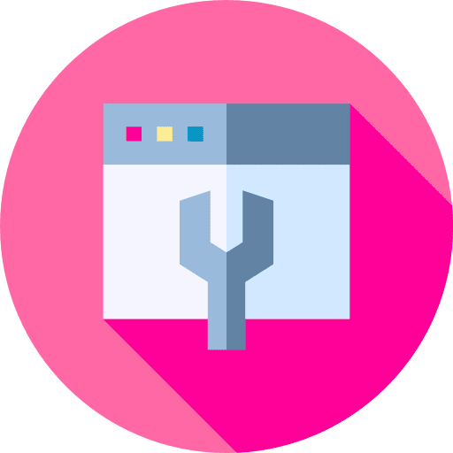 Settings browser seo and web cogwheel icon