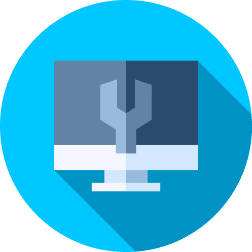 Settings wrench electronics browser icon