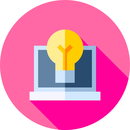 Idea laptop illumination invention icon