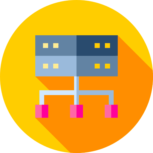 Server seo and web multimedia technology icon