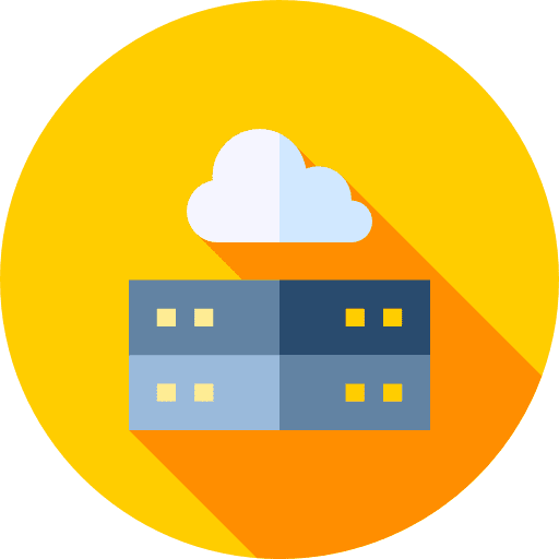 Server technology business and finance uploading icon