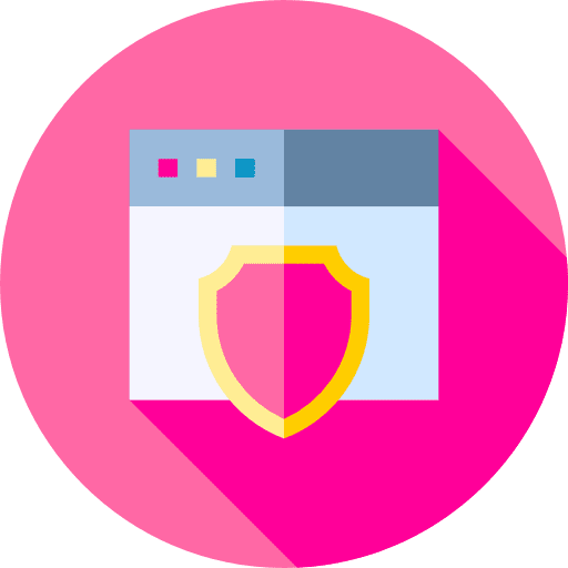 Antivirus protection shield malware icon