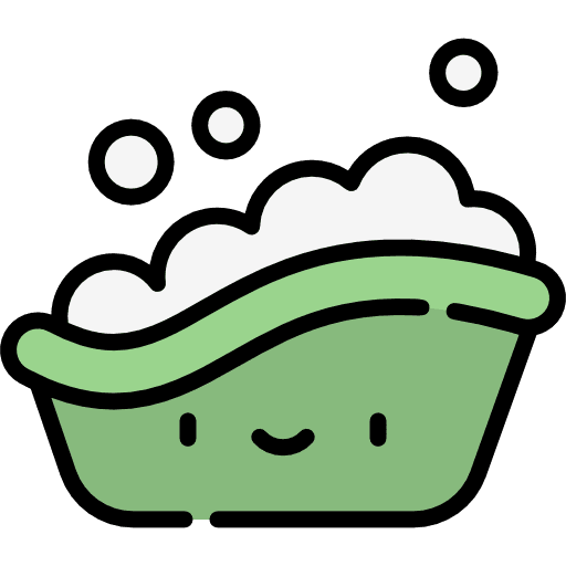 Bath tub healthcare and medical baby clean icon