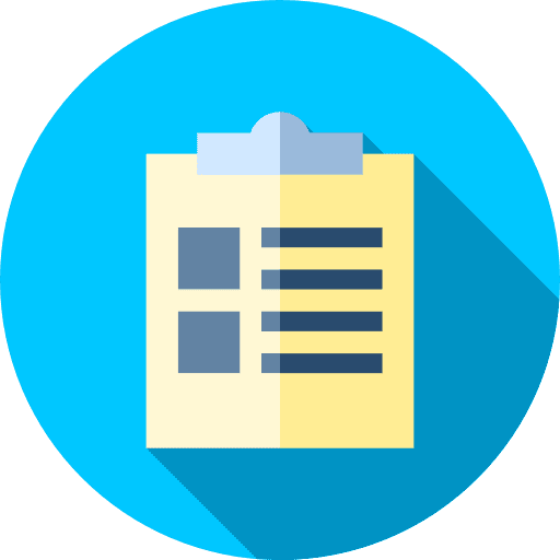 Checklist check mark schedule commerce and shopping icon