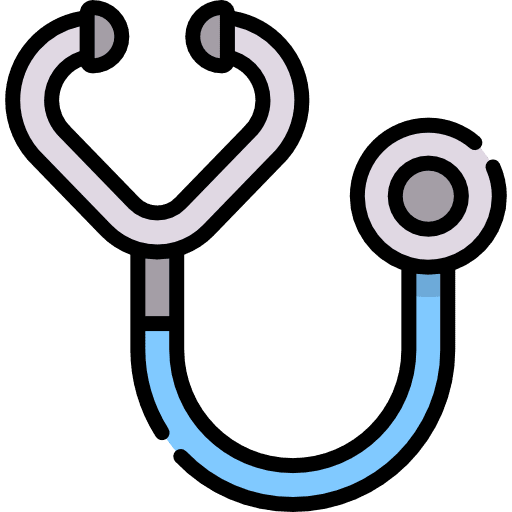 Stethoscope diagnostic tool medical tool doctors stethoscope icon
