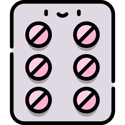 Contraceptive pills healthcare baby healthcare and medical icon