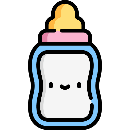 Feeding bottle food and restaurant baby bottle kid and baby icon