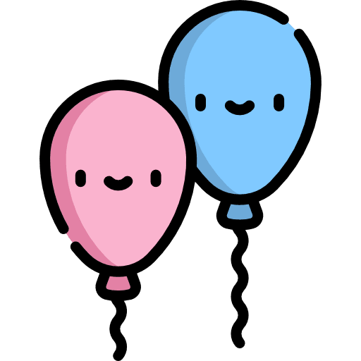 Balloon decoration balloon birthday icon