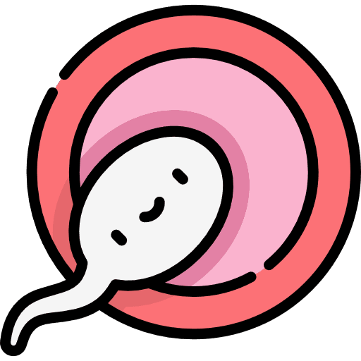 Fertilization fertility sperm nature icon