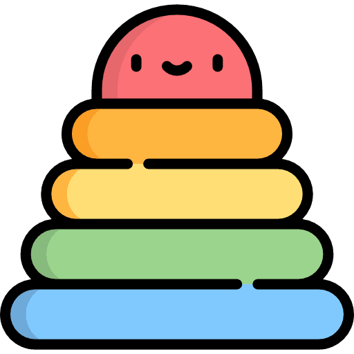 Rings gaming baby toy rings icon