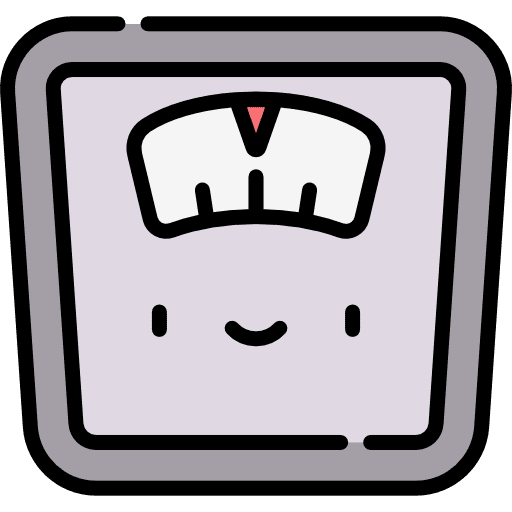 Scale sports and competition wellness weigh scale icon
