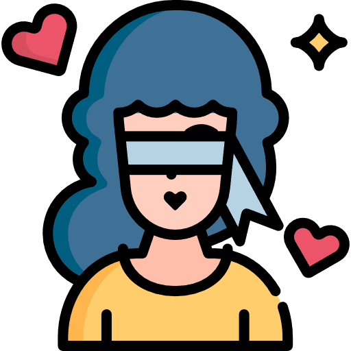 Blind date love and romance blind date date icon