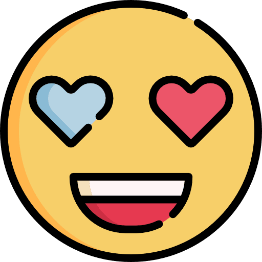 Emoji feelings heart smileys icon