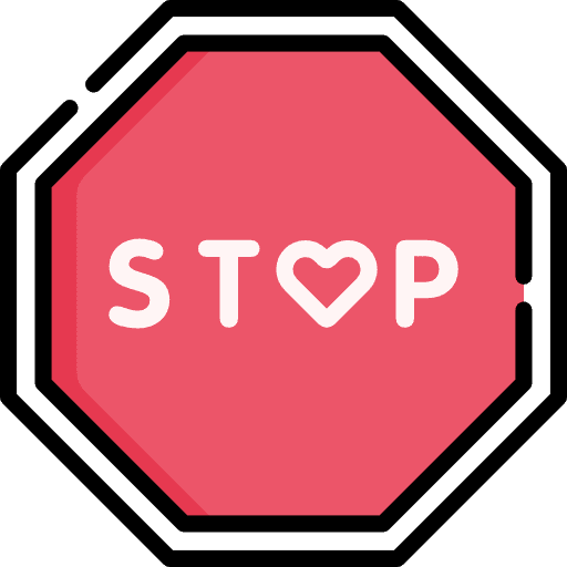 Stop traffic circulation stopping icon