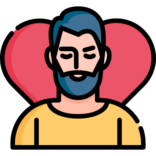 Boyfriend love valentines day beard icon