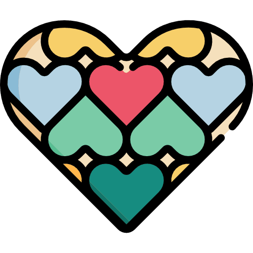 Hearts romance shapes interface icon