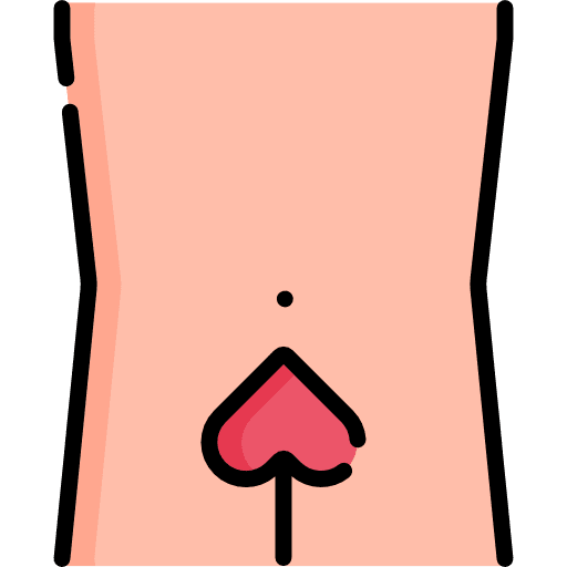 Hip love and romance love body parts icon