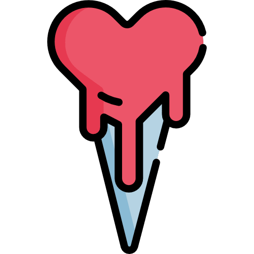 Ice cream food and restaurant summertime love and romance icon