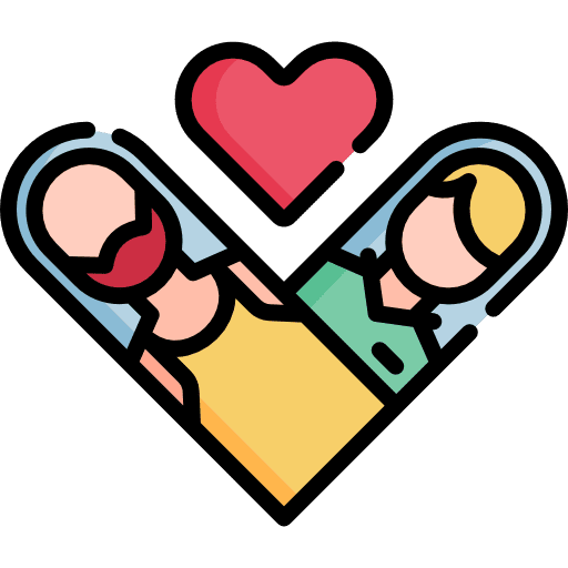 Couple couple children valentines day icon