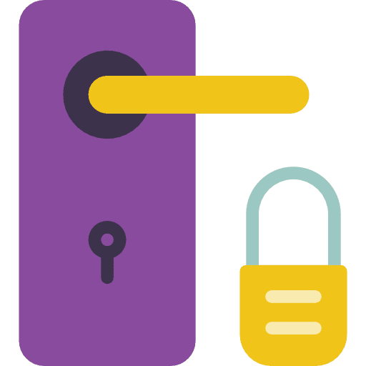 Handle electronics keyhole handle icon