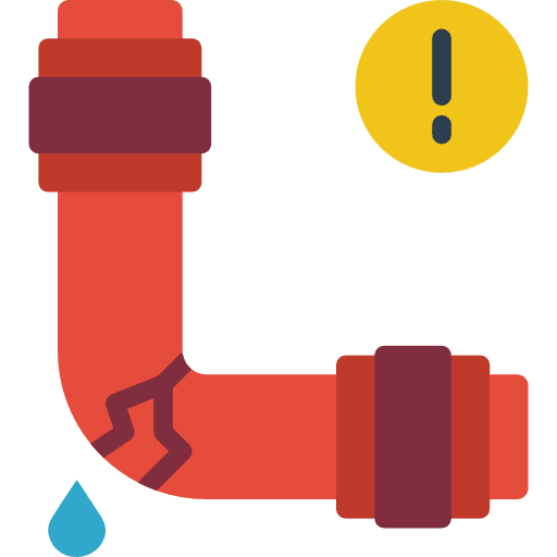 Leak detection construction plumbering icon