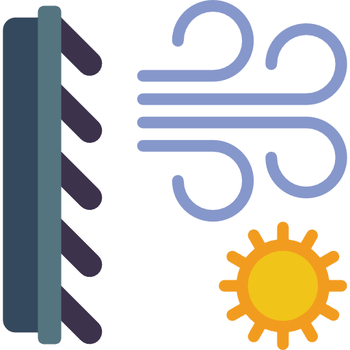 Air conditioner furniture and household hot cooler icon